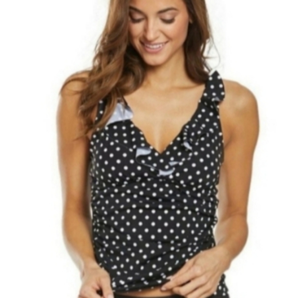 Lauren Ralph Lauren Polkadot 2-Piece Swim Wear - Picture 1 of 16